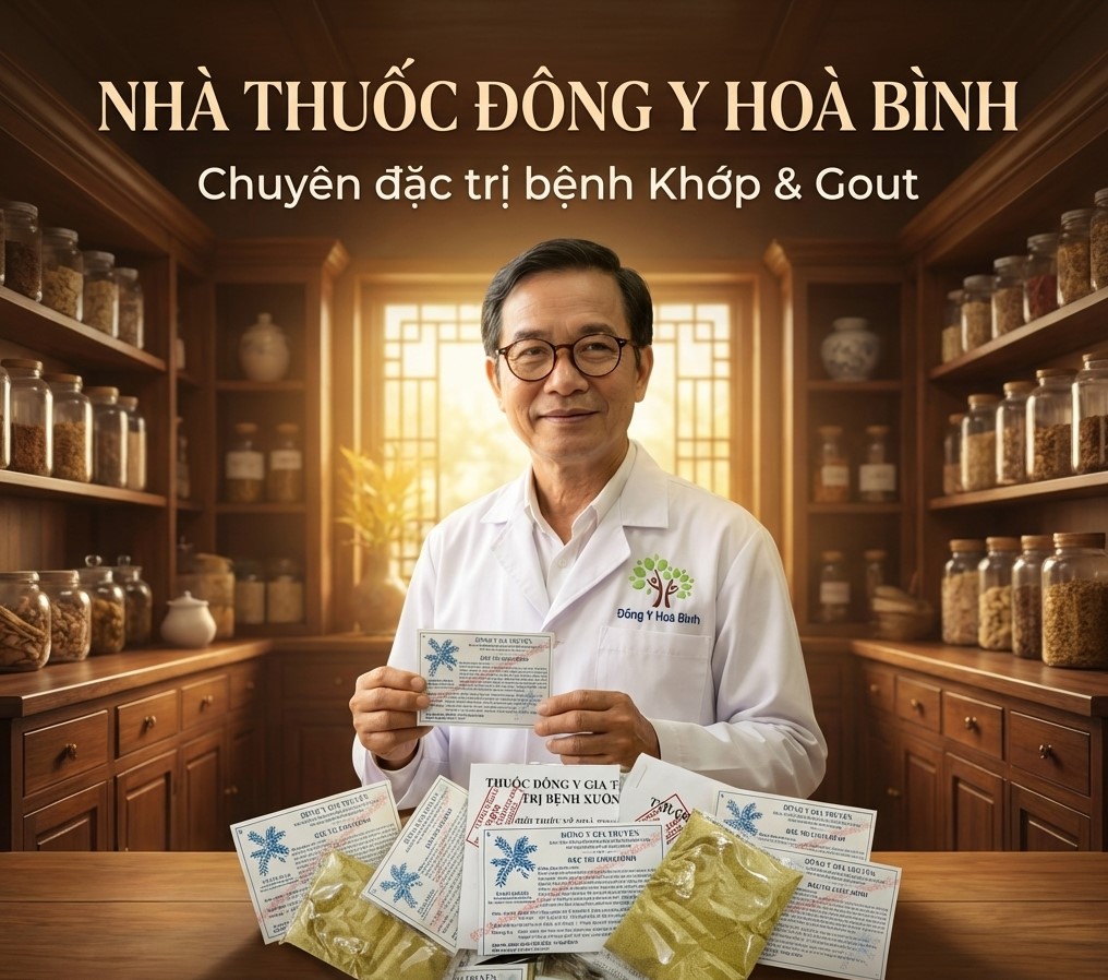 Nhà thuốc Đông Y Gia Truyền Hòa Bình - Chuyên đặc trị bệnh xương khớp và gout bằng bài thuốc gia truyền